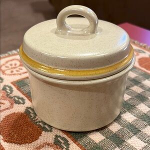 Hearthside Garden Festival Stoneware sugar bowl with Lid